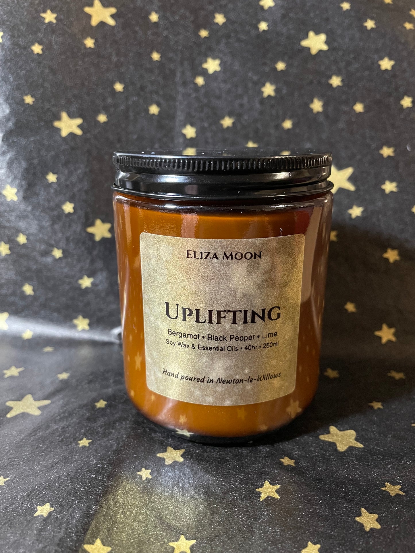 Uplifting Essential Oil Candle in Amber Jars