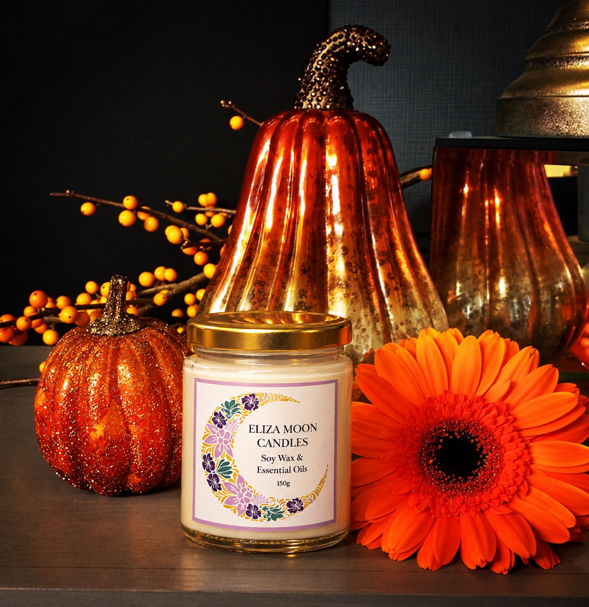 Pumpkin spice soy wax candle