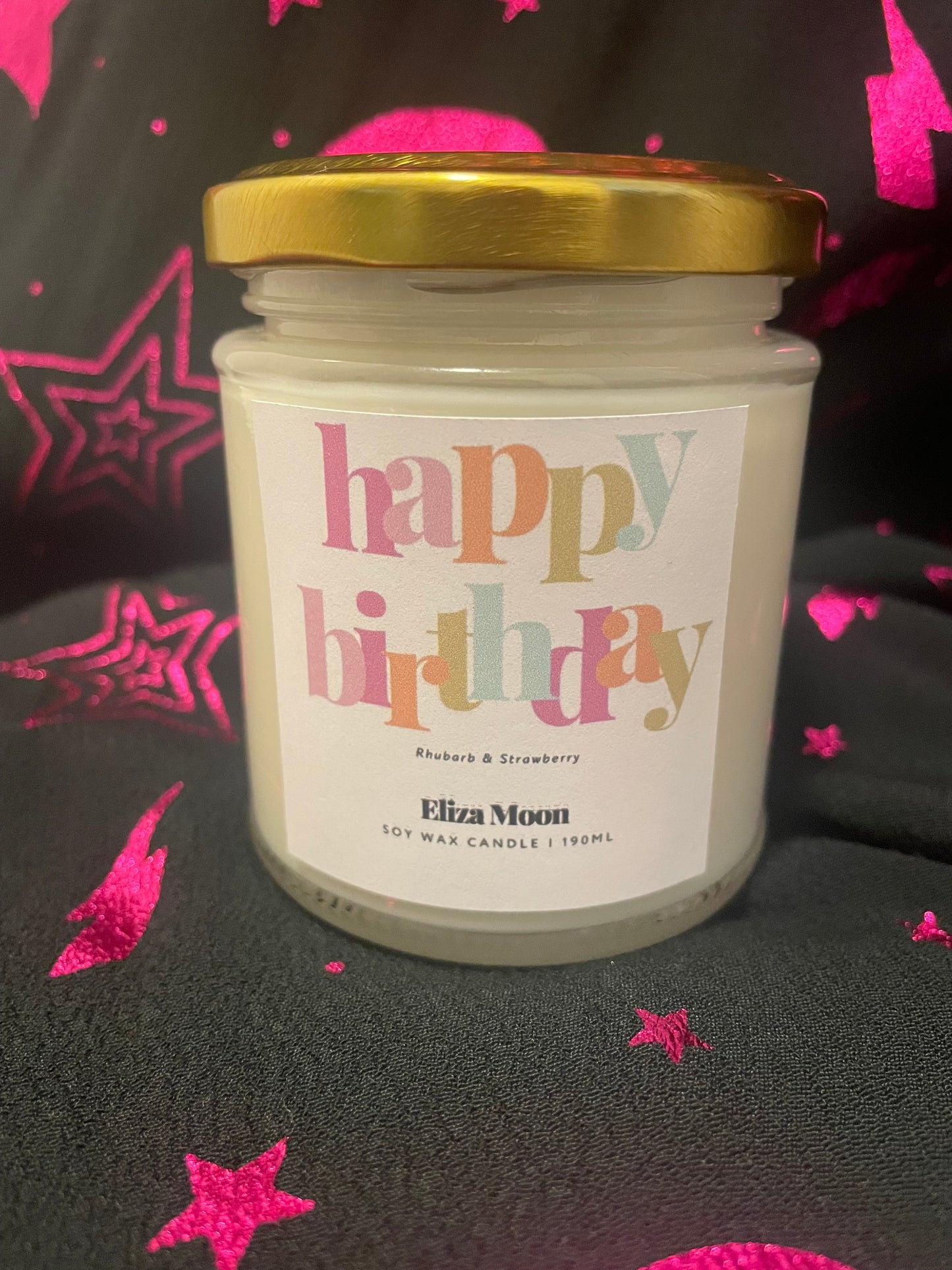 Happy Birthday Soy Wax Candle | Birthday Gift
