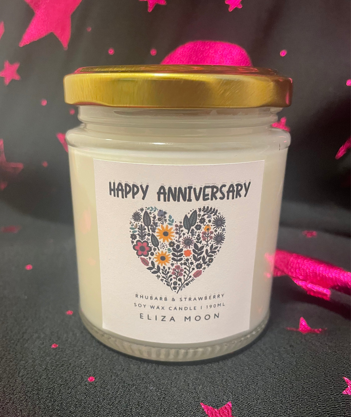 Happy Anniversary Soy Wax Candle | Anniversary Gift