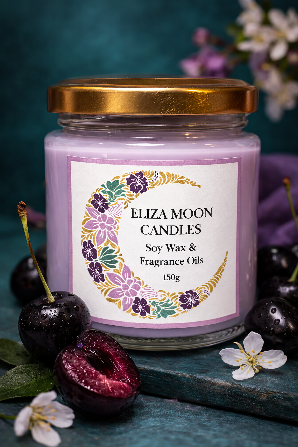 Black Cherry Soy Wax Candle