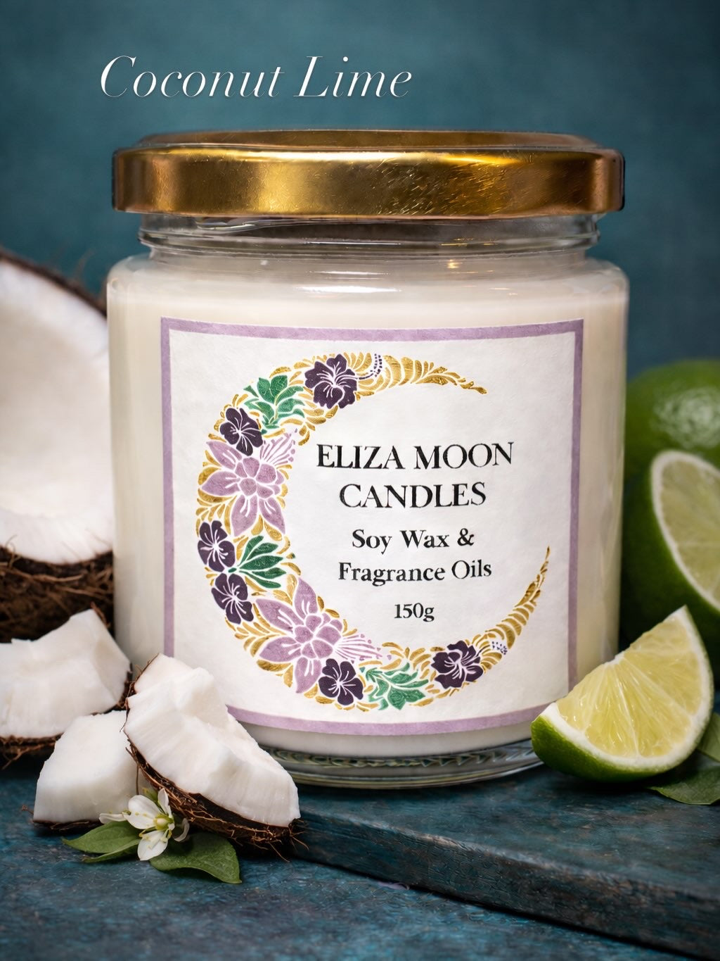 Coconut and Lime Soy Wax Candle