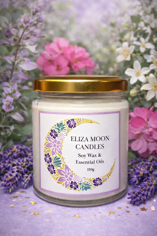 Floral Relief Essential oil candles,  Aromatherapy Candles, mood boosting blends, soy wax vegan natural scents