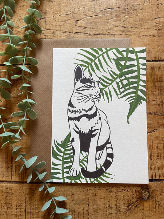 Chester the cosmic Cat greeting card| cute cat card| cat lady | gifts for her