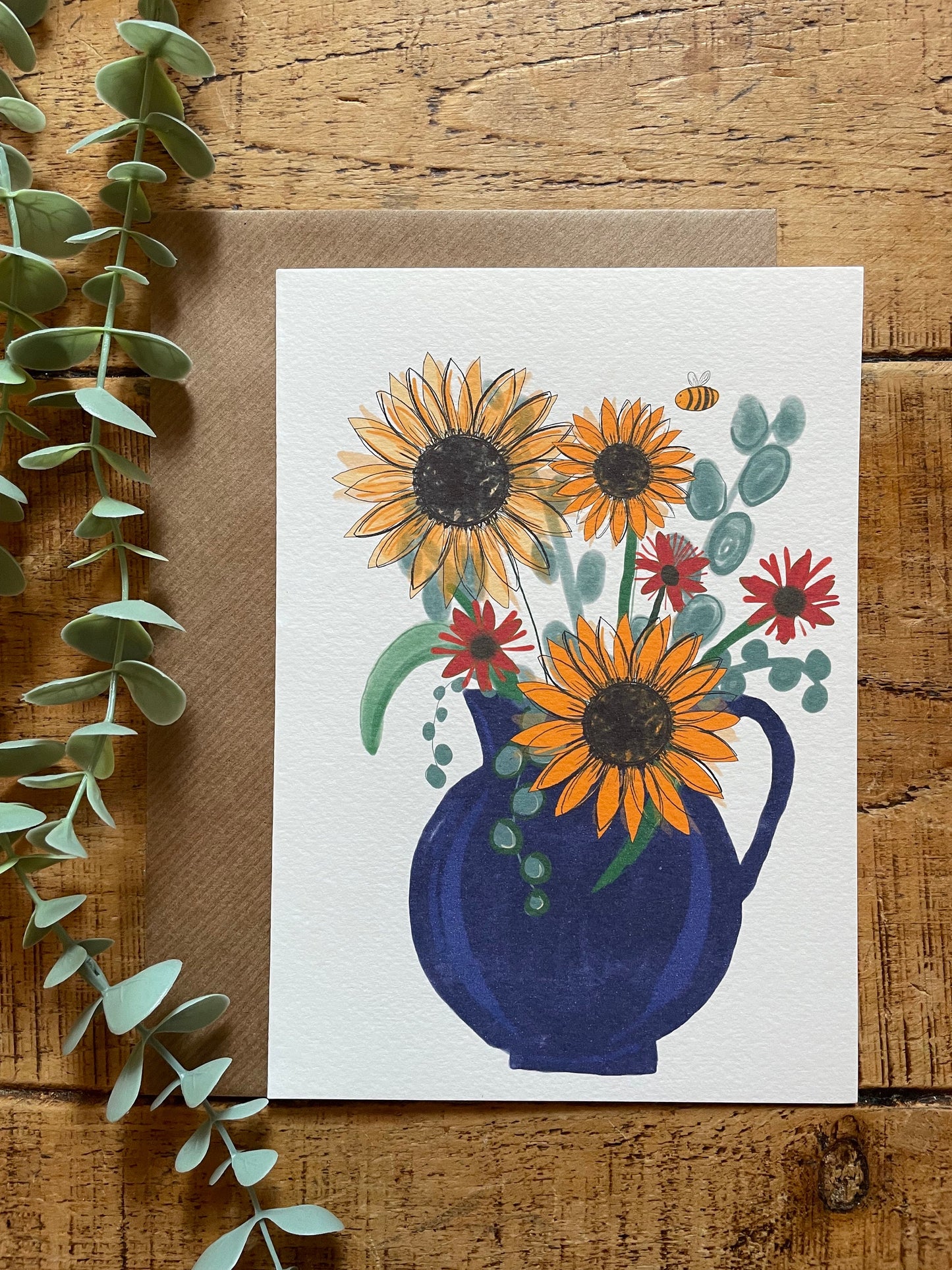 Flower Jug Greeting Card