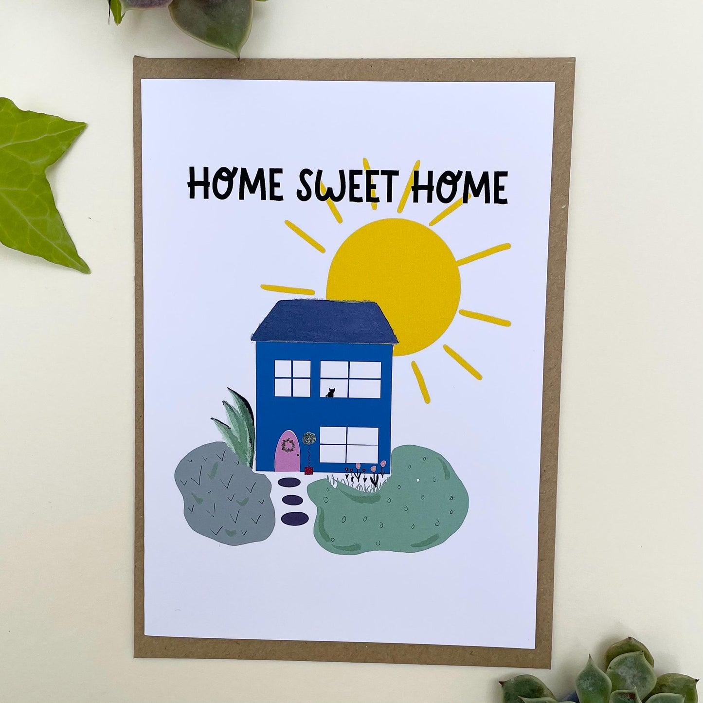 Home Sweet Home Greeting Card | New Home | New House Card | Welcome Home Card |